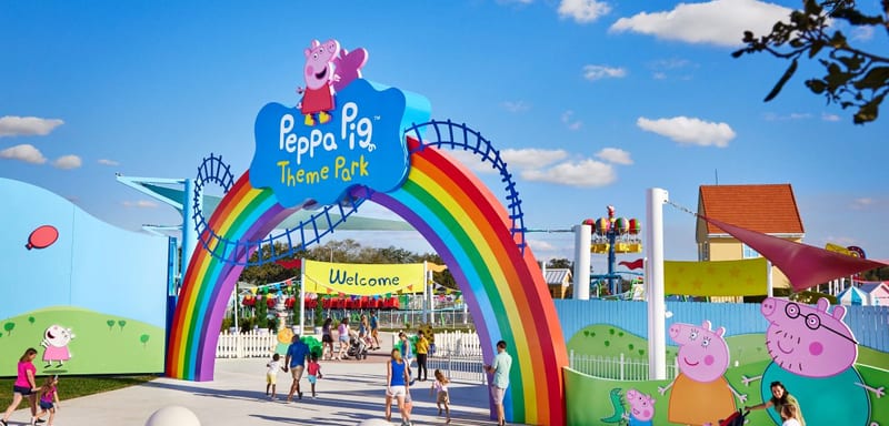 Pig Family Travel Adventure Opens at Peppa Pig Theme Park Florida: Passport Stamps and Five Zones