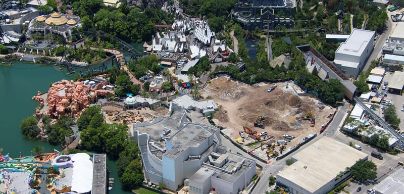 Universal Levels Half of The Lost Continent, Preserving the Mystic Fountain's Face