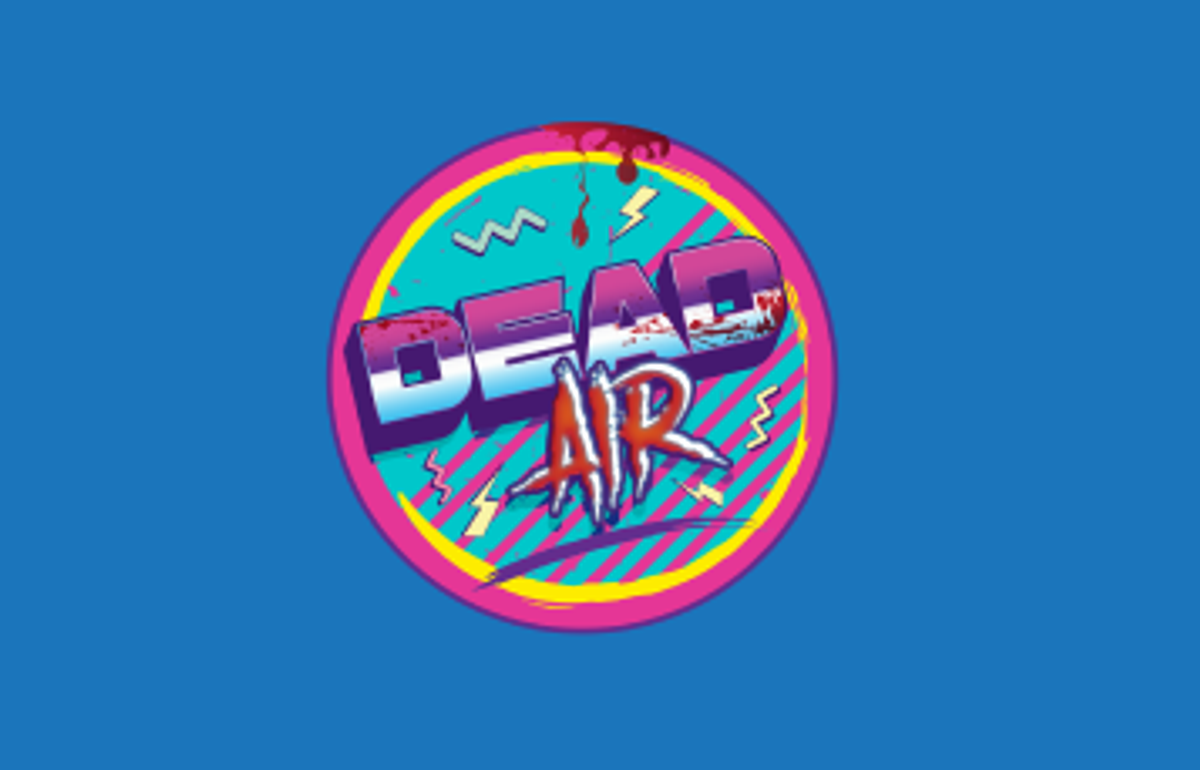The Dead Air show logo, a circular badge with DEAD in purple and white 3D lettering and AIR in graffiti script