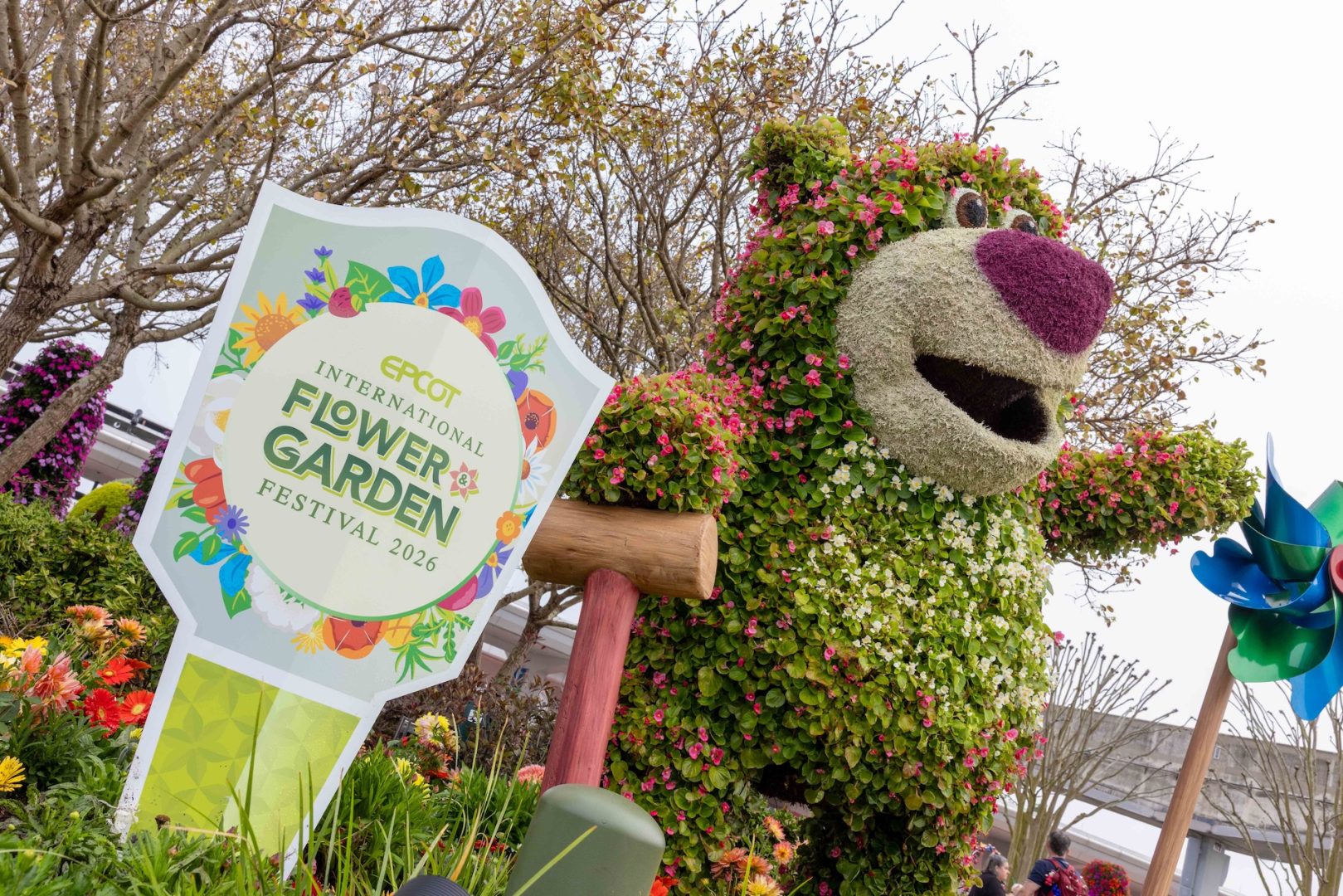 Topiary and floral display at the EPCOT International Flower and Garden Festival