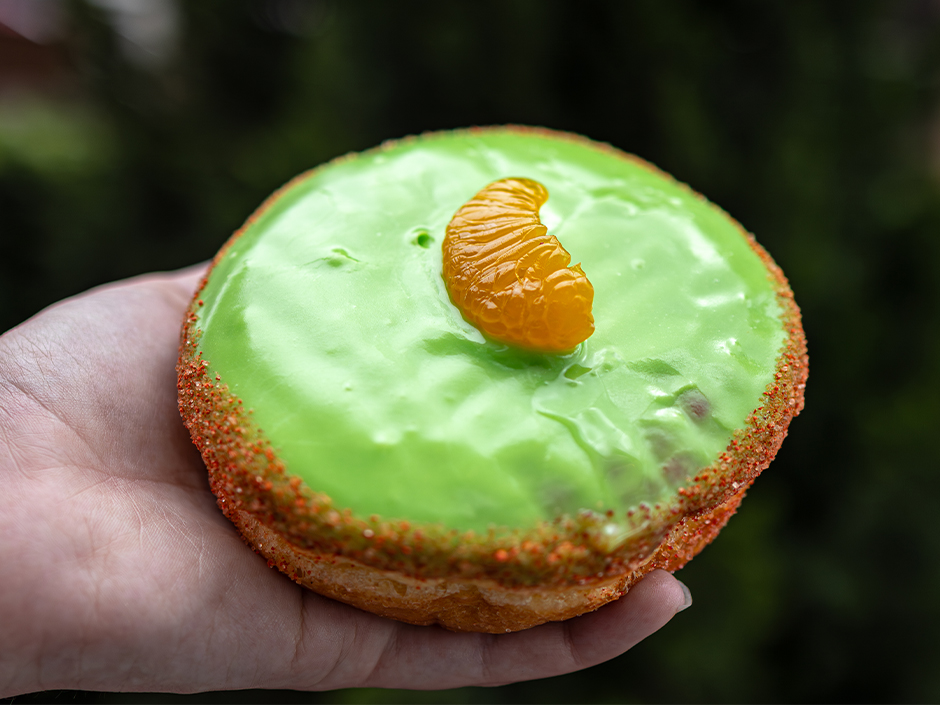The one-day-only Margarita Doughnut at Voodoo Doughnut at Universal CityWalk for Cinco de Mayo 2026.