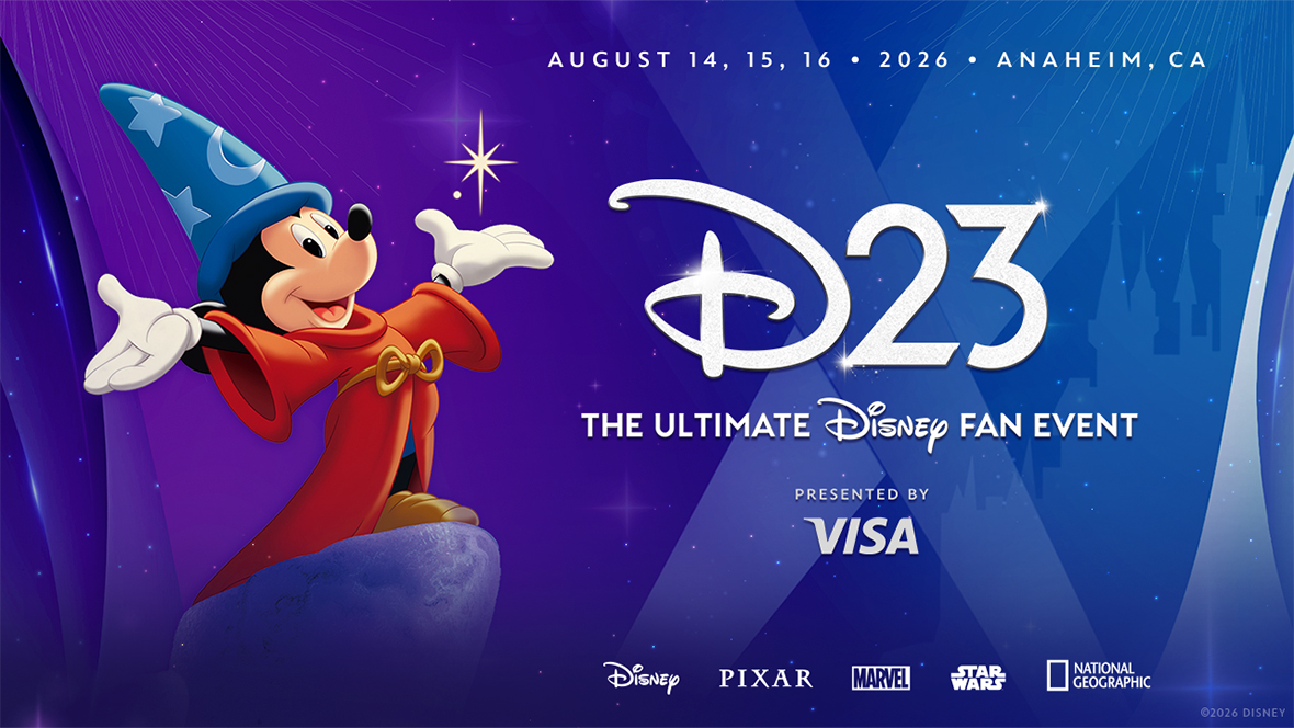Official key art for D23: The Ultimate Disney Fan Event 2026