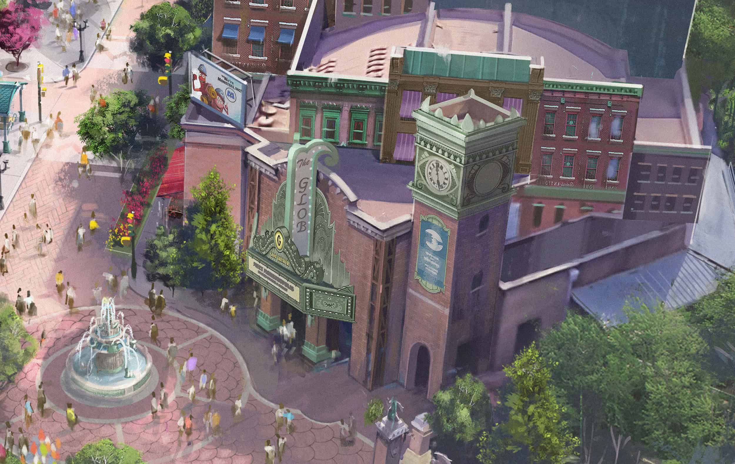 A New Permit Points to Active Work on The Glob Theater in Disney World's Upcoming Monstropolis Land