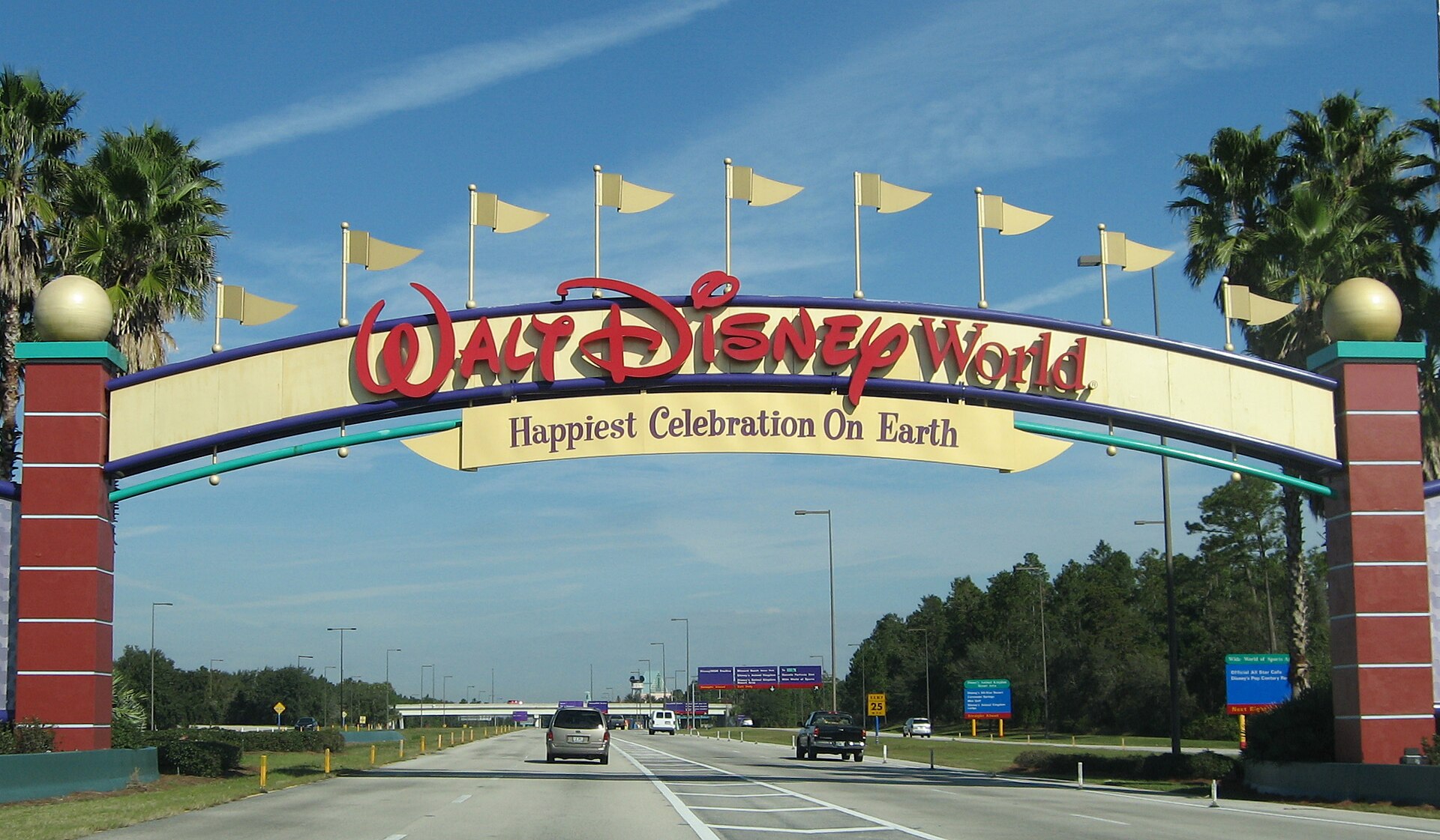 The Walt Disney World entrance sign