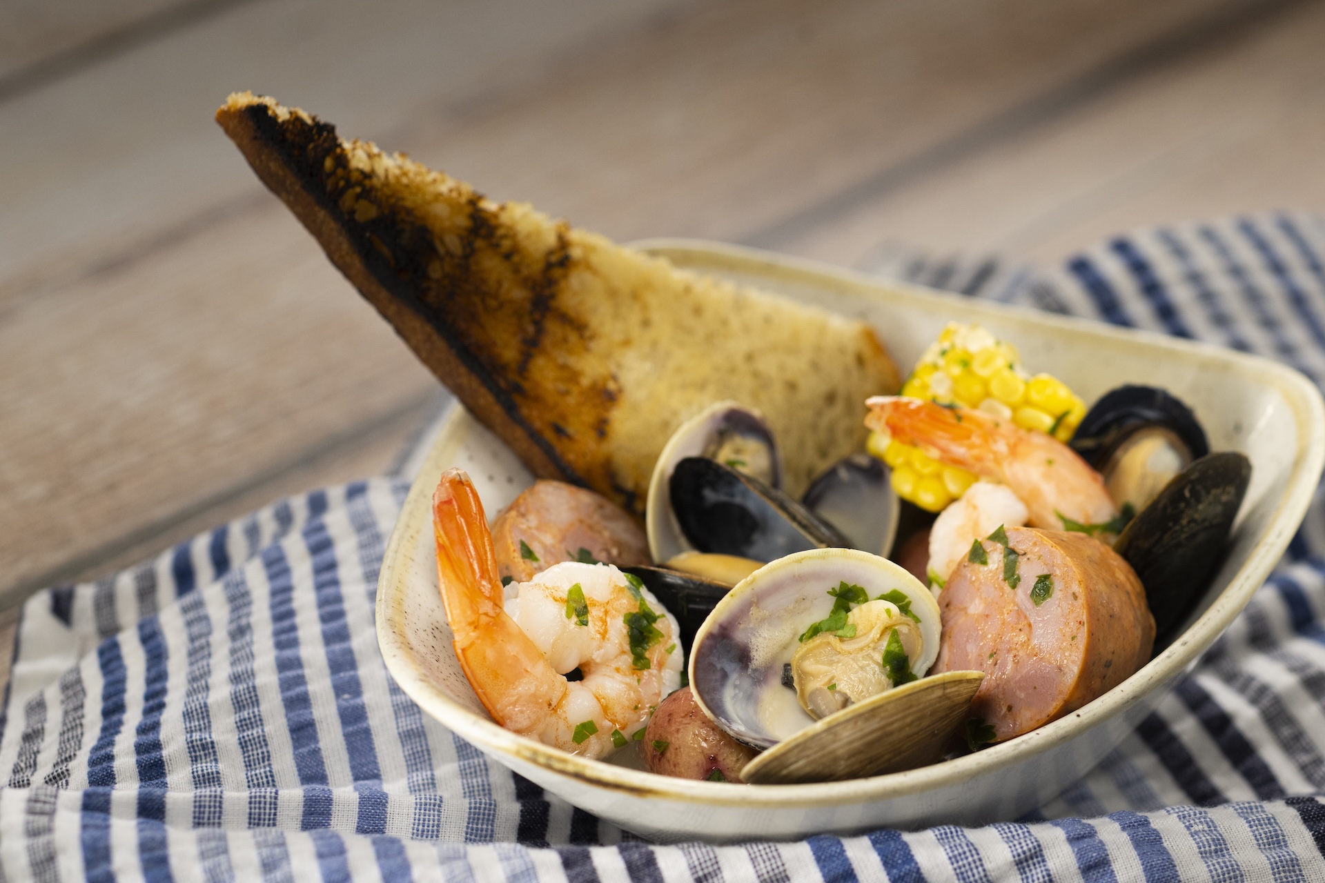Seafood Bake at Beach Grub