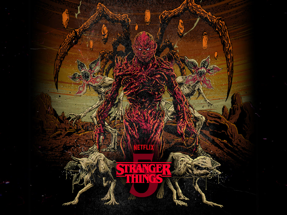 Stranger Things 5 key art for Halloween Horror Nights 35 at Universal Orlando