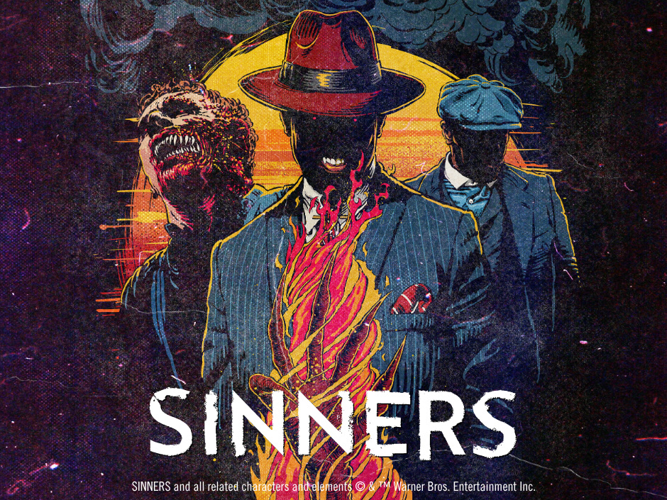 Sinners haunted house key art for Halloween Horror Nights 35