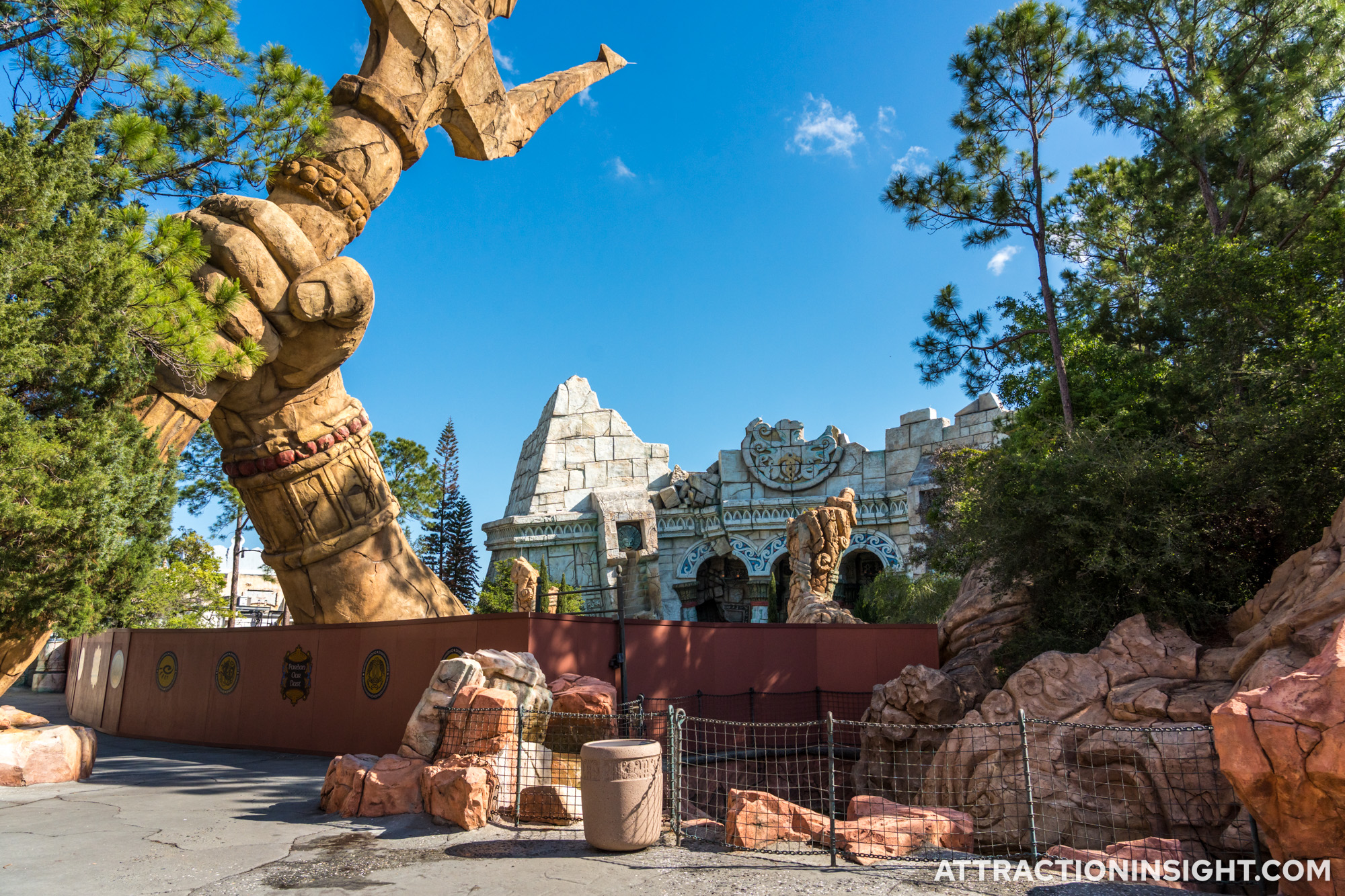 Demolition progress at The Lost Continent in Universal&rsquo;s Islands of Adventure