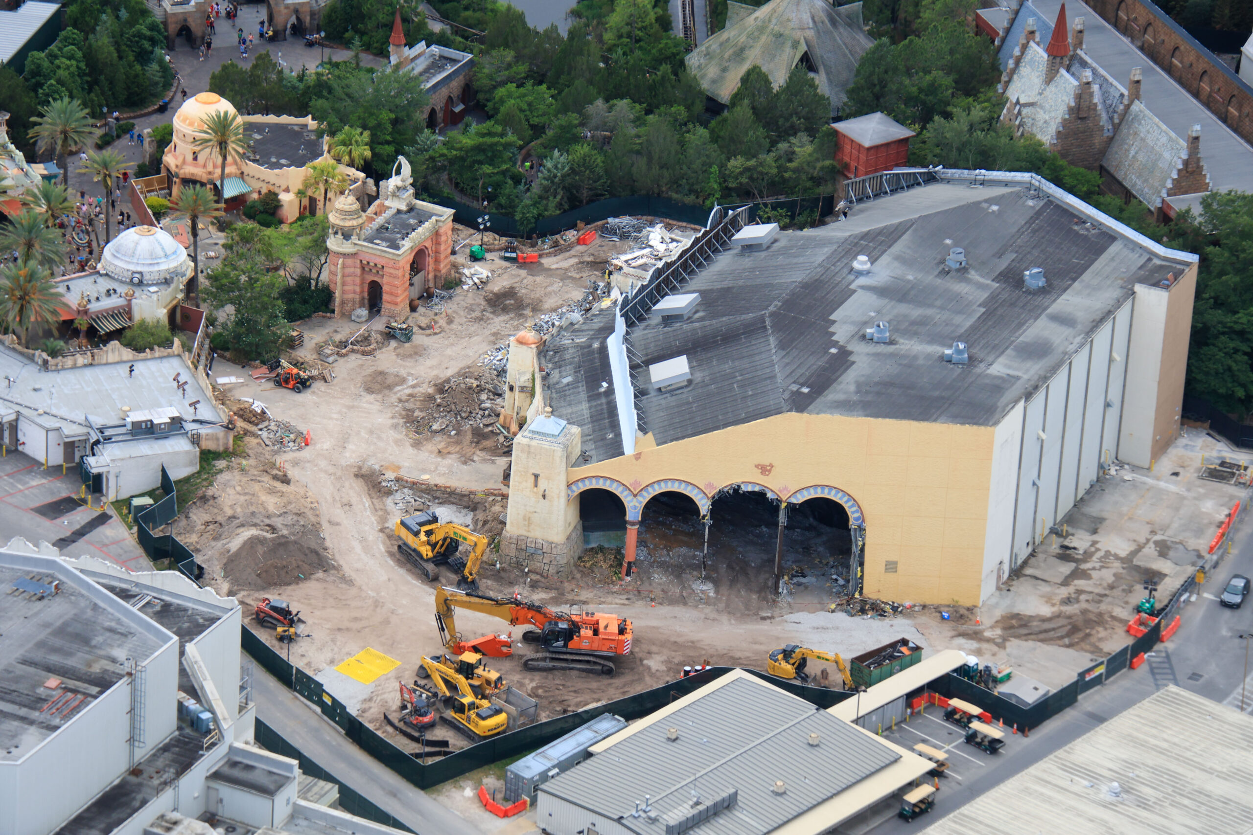 Sindbad Theater Demolition in Full Swing at Universal's Lost Continent