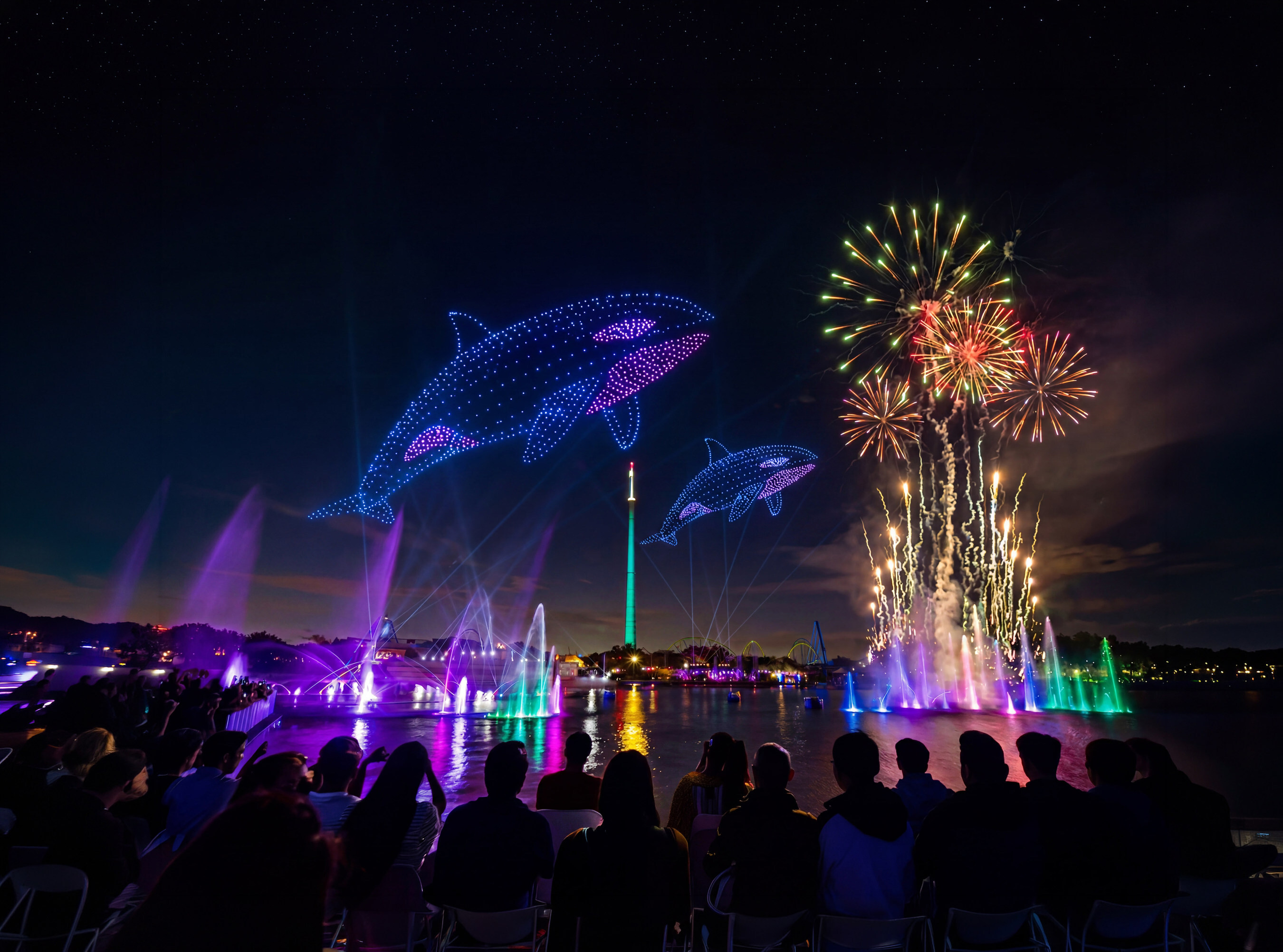 SeaWorld Orlando Reveals Its Electric Ocean Summer 2026 Lineup: New Drone Show, Three All-New Nighttime Animal Presentations, a Cirque Spectacular, and a DJ Dance Party All Land June 12