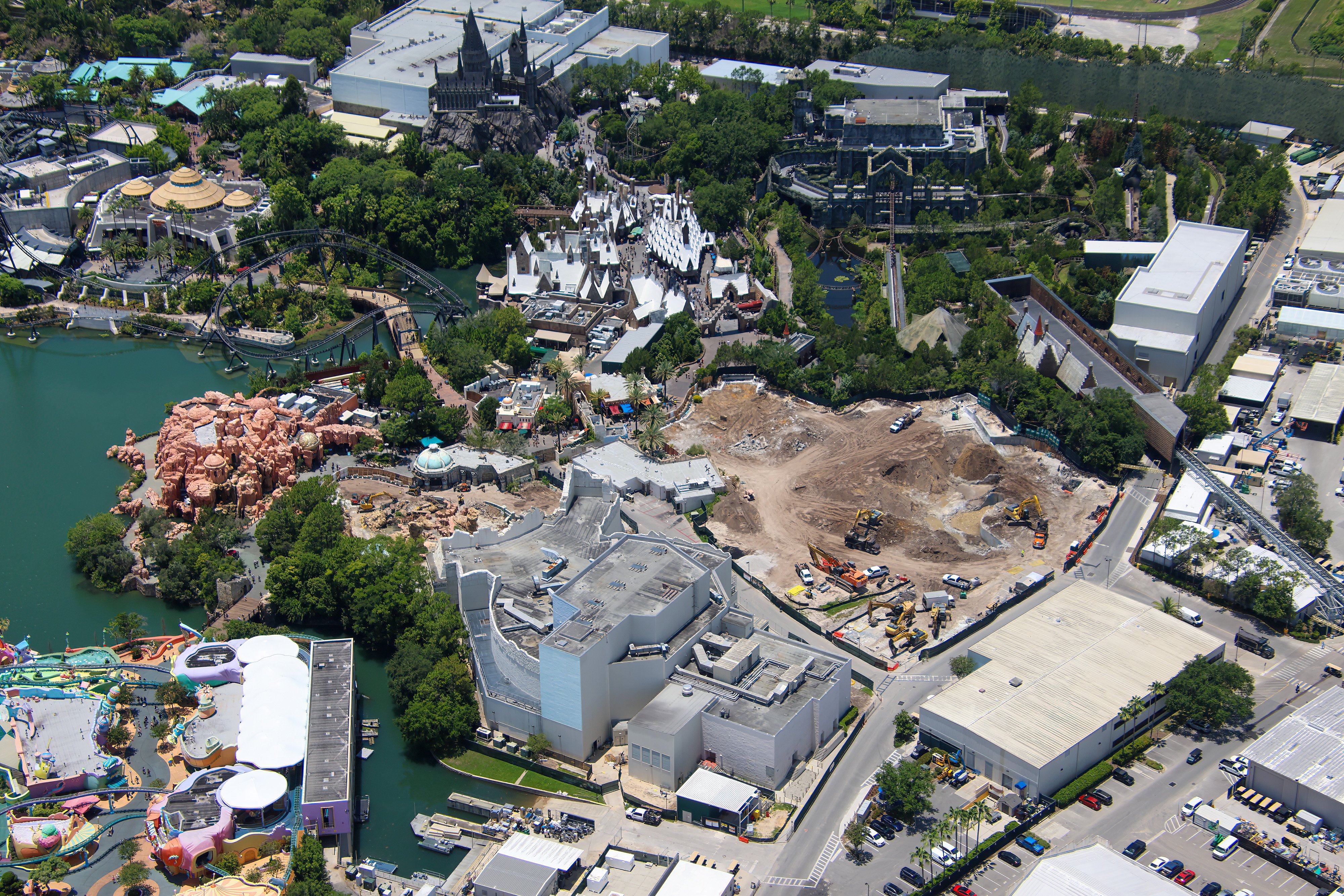 Universal Levels Half of The Lost Continent, Preserving the Mystic Fountain's Face