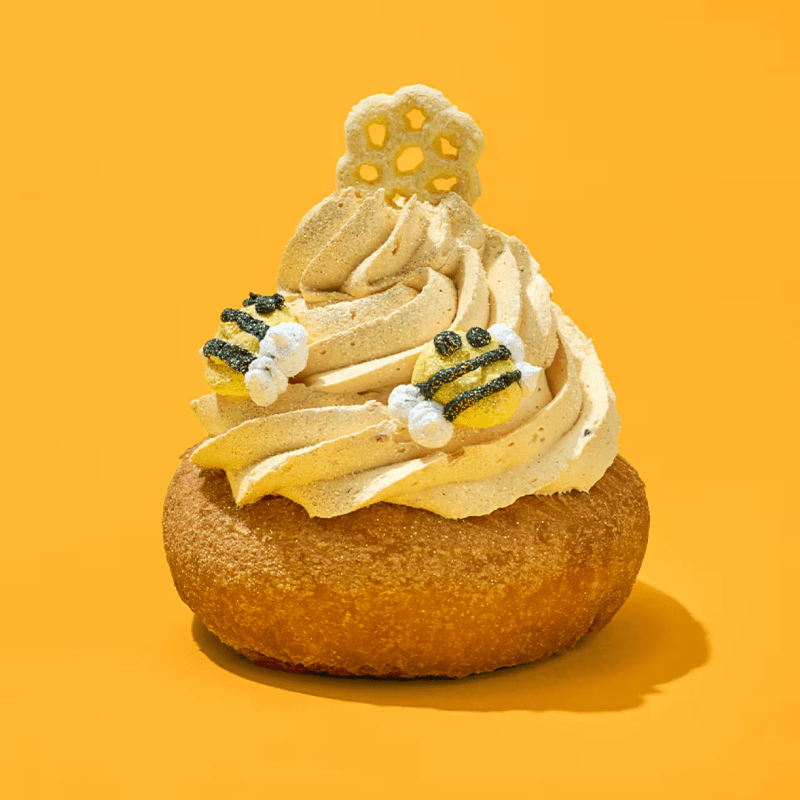 Voodoo Doughnut Viking Bee Sting doughnut, the exclusive bonus item priced at $5.25 during the 2026 passholder bonus benefits window.