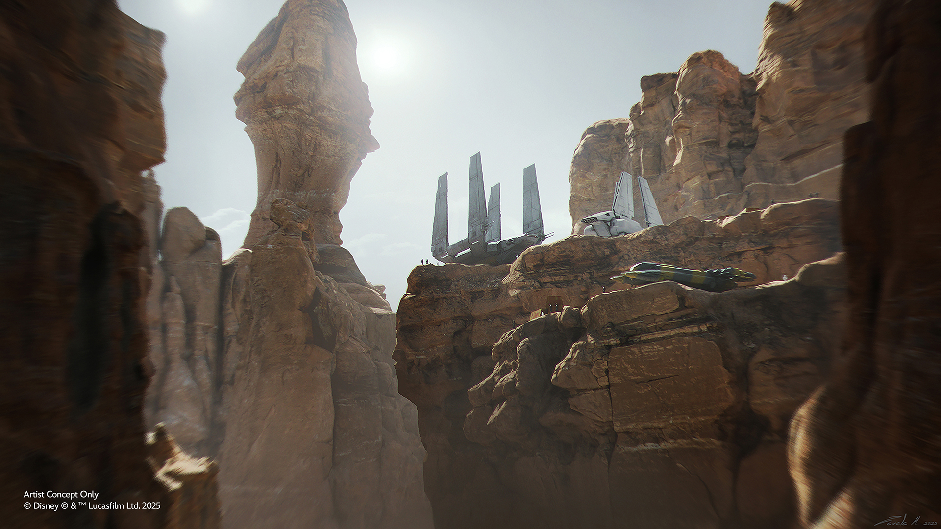 Concept art of ex-Imperial officers on Tatooine for the new Smugglers Run mission